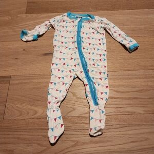 Kickee Pants Banner Ruffle Footie